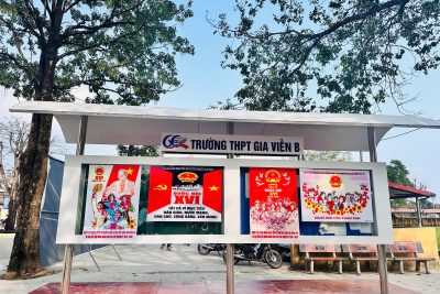 Trường THPT Gia Viễn B tăng cường tuyên truyền về Đại hội XIV của Đảng và cuộc bầu cử đại biểu Quốc hội khóa XVI